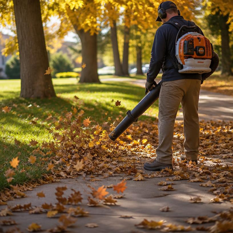 Leaf Blowing
